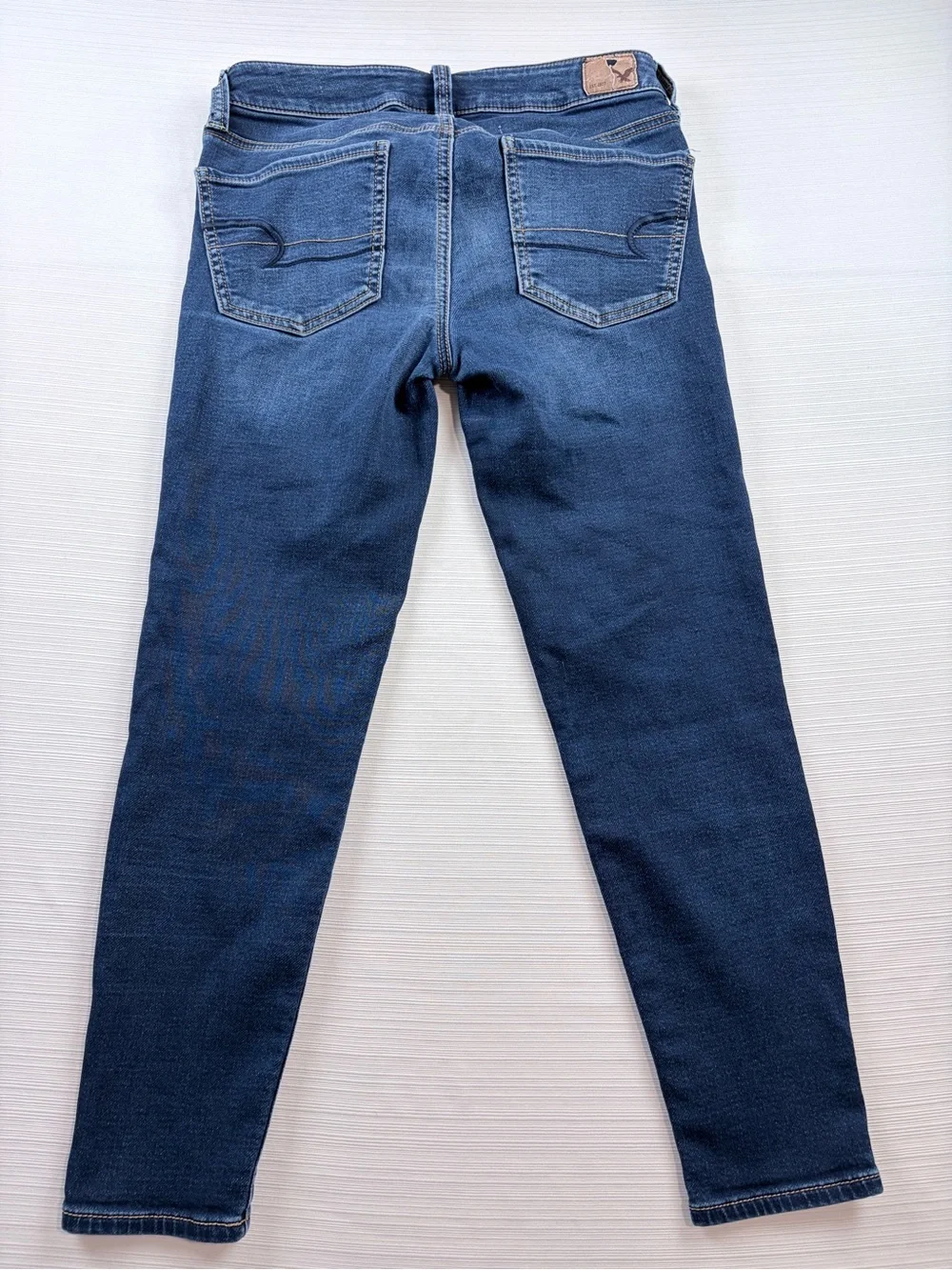American Eagle Outfitters Kids Indigo Skinny Jeans with Faded Detail
